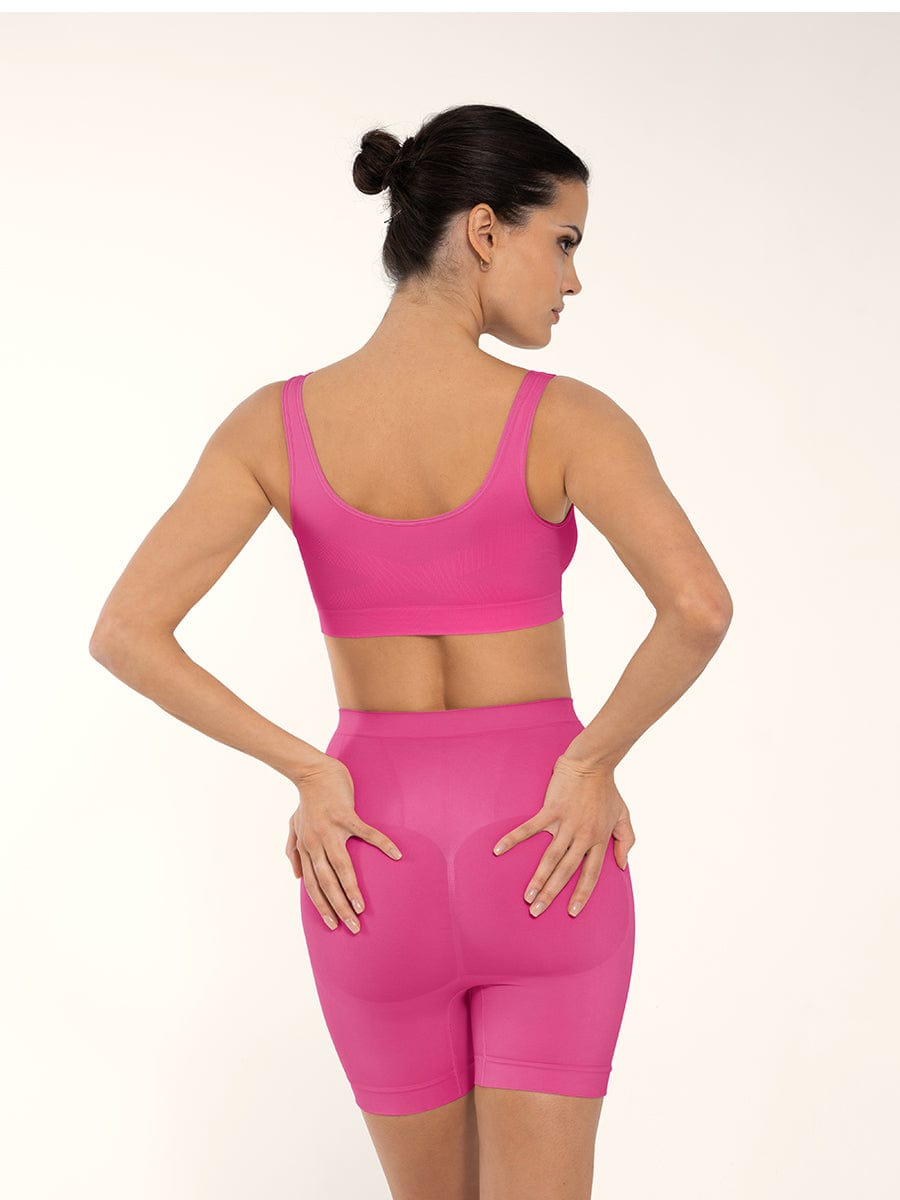 Seamless Bust Enhancing Comfort Bra with Supportive Back