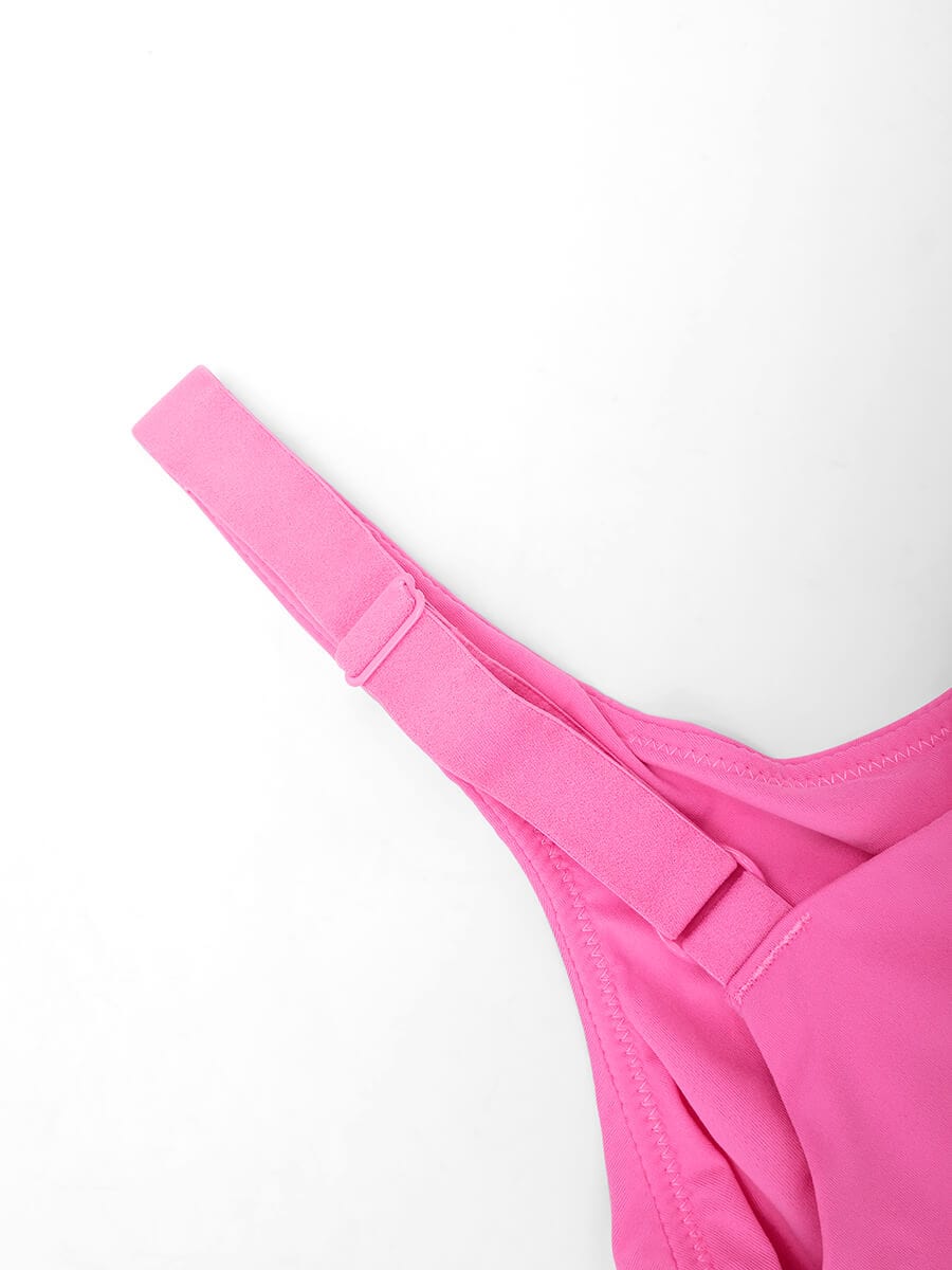 Unpadded Underwired Deep V-Neck Side Support Bra for Ultimate Comfort