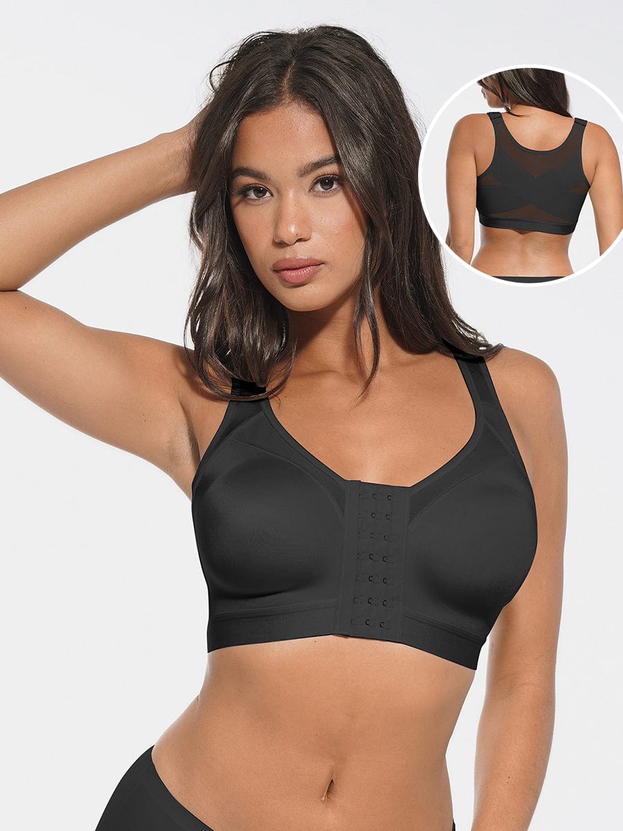 Ultimate Comfort Wireless Post-Surgery Bra with Smooth Back Support