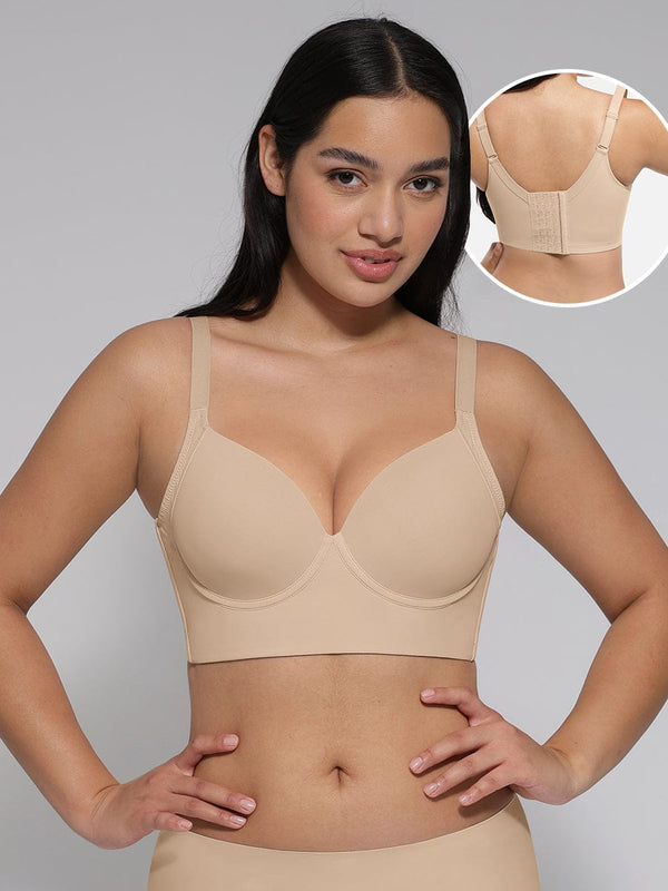 Sculpting Push-Up Bra: Full Coverage & Back Fat Concealment