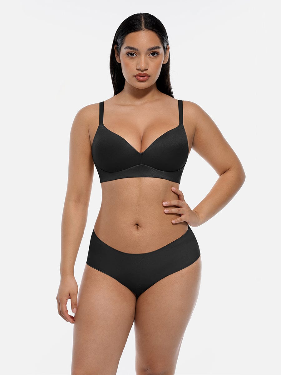 Wireless Push-Up Demi Bralette for Effortless Comfort
