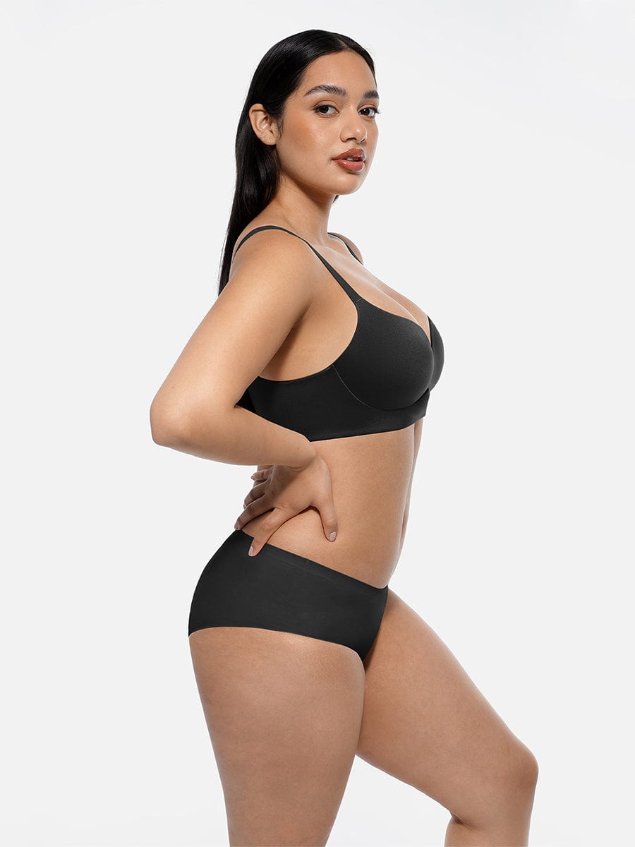 Wireless Push-Up Demi Bralette for Effortless Comfort