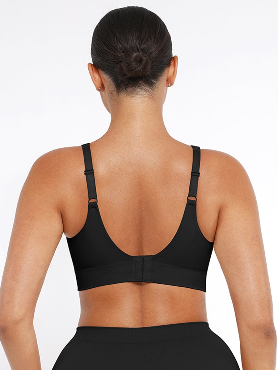 Wireless Seamless Support Bra with Adjustable Straps