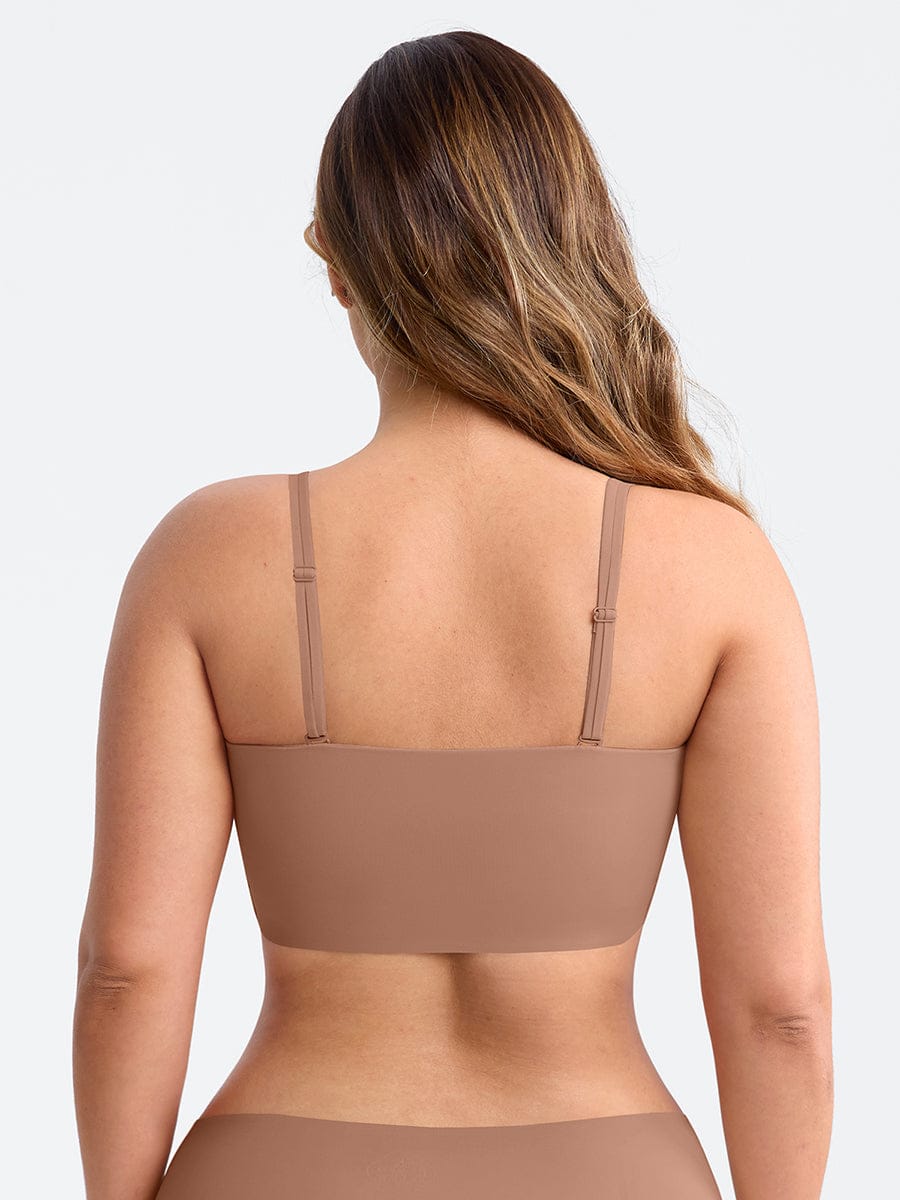 FeelSoft Strapless Anti-Slip Bandeau Bra with Molded Cup Comfort
