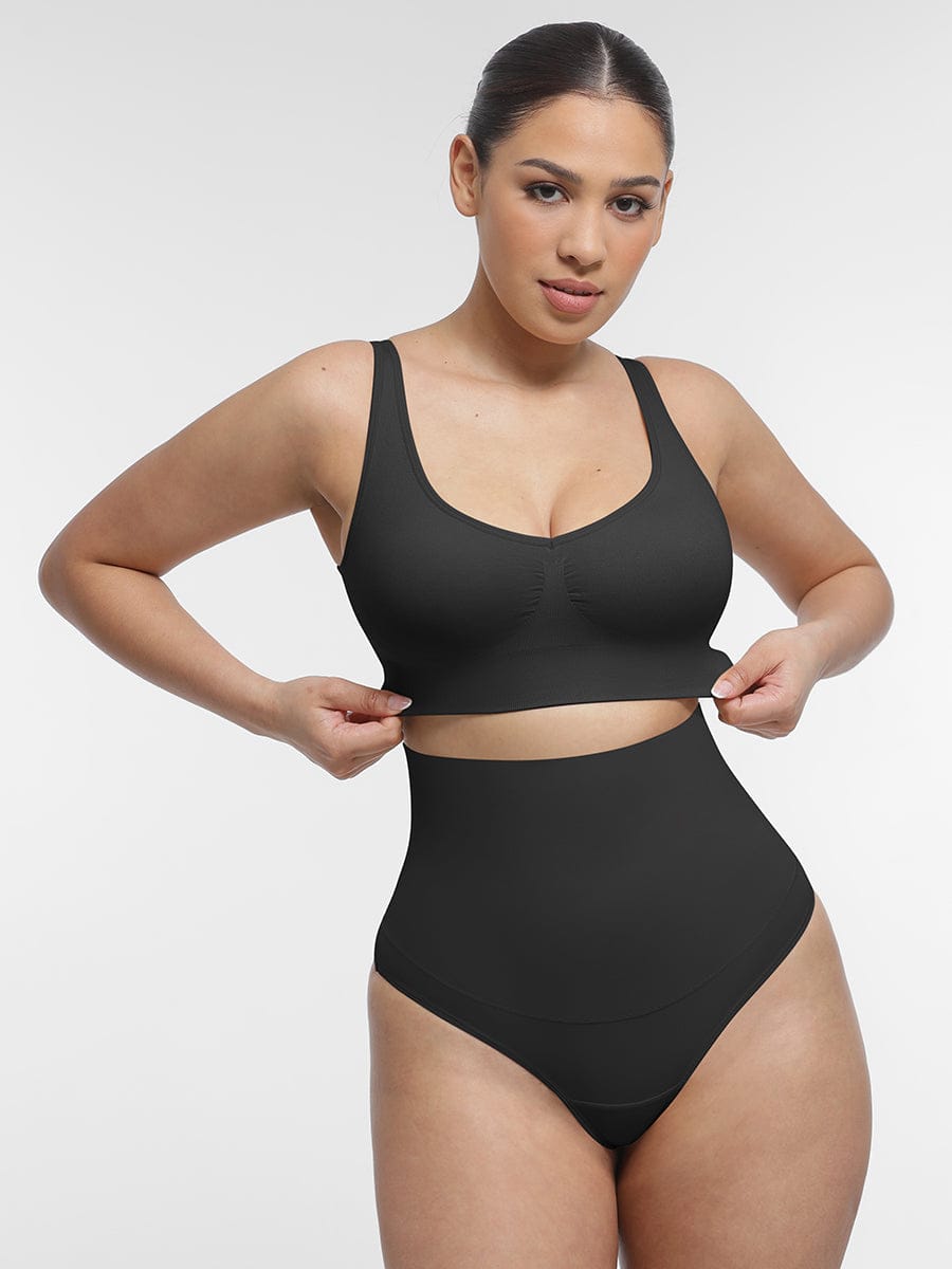 Seamless Breast Uplift Bra with Back Smoothing Support