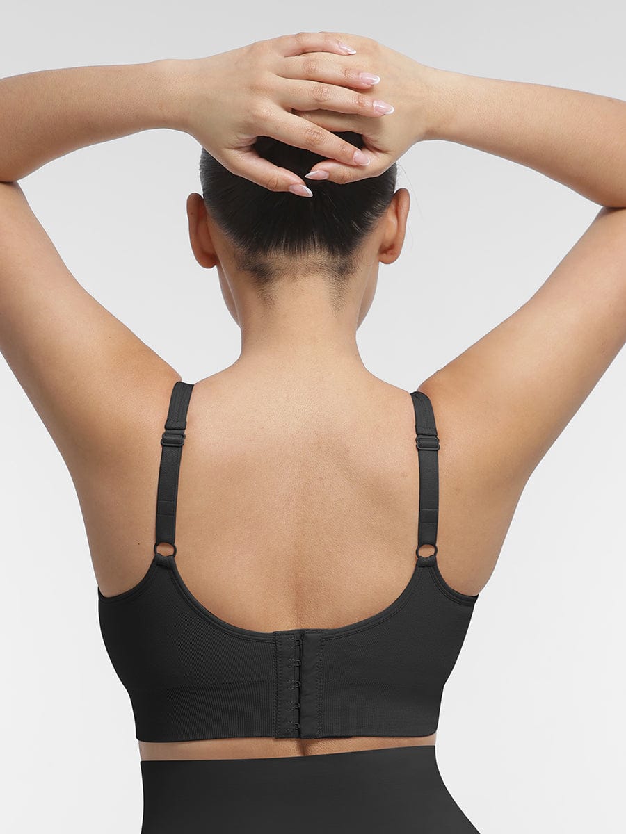 Seamless Breast Uplift Bra with Back Smoothing Support