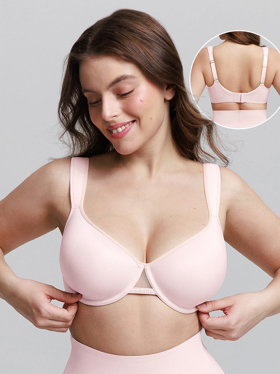 Luxurious Full Coverage Underwire Bra with Memory Foam Support