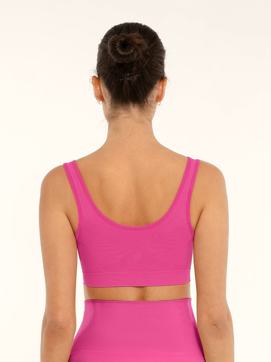 Seamless Bust Enhancing Comfort Bra with Supportive Back