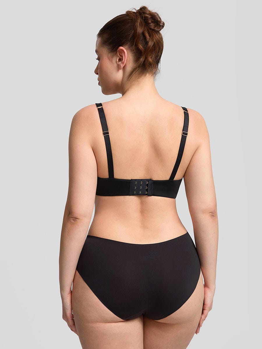 Invisible Memory Foam Demi T-Shirt Bra with Underwire Support