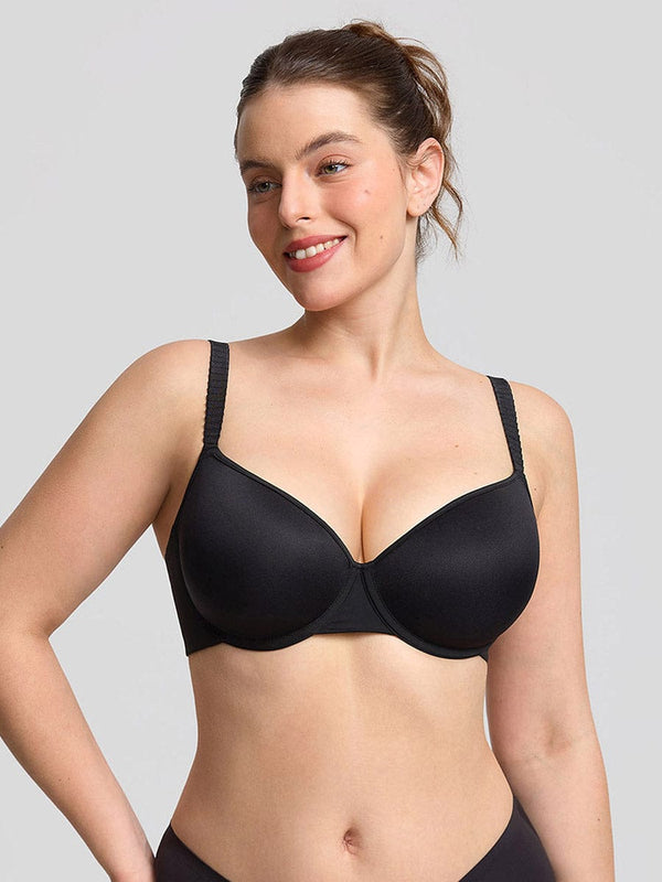 Invisible Memory Foam Demi T-Shirt Bra with Underwire Support