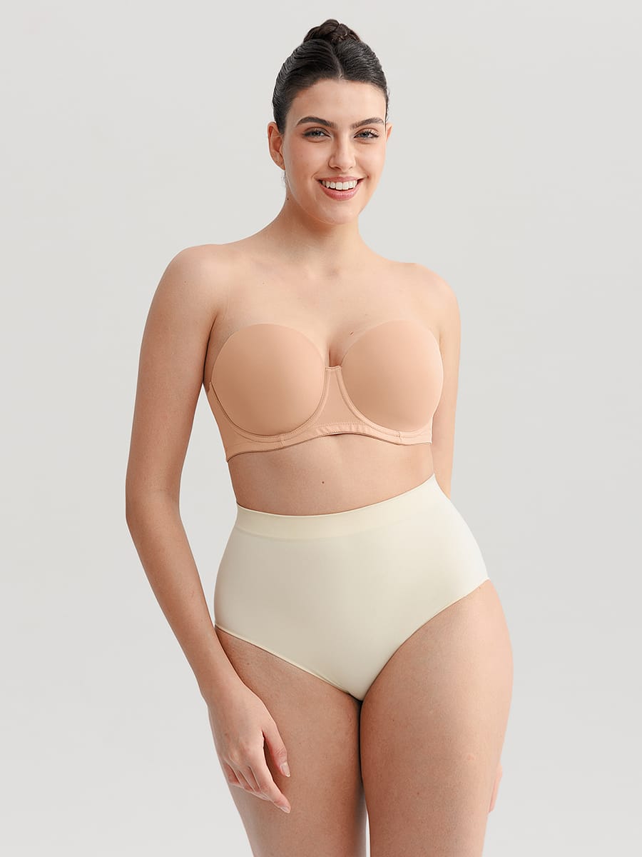 Strapless GatherLift Bra - Ultimate Anti-Slip Bust Support