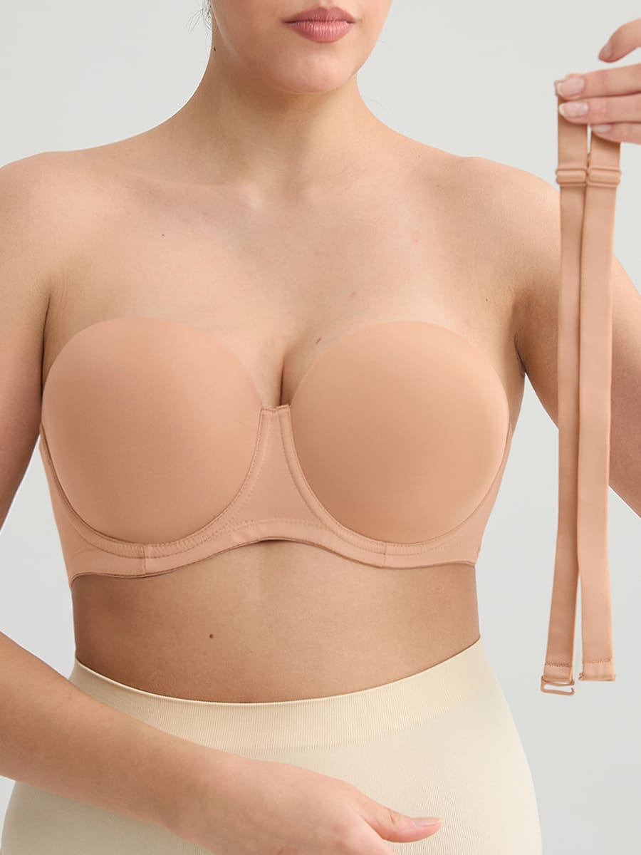 Strapless GatherLift Bra - Ultimate Anti-Slip Bust Support