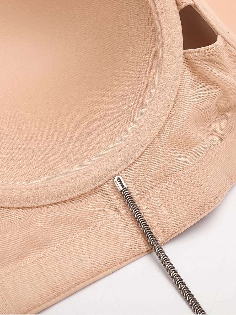 Strapless Half Cup Underwire Bra with Wide Back Support