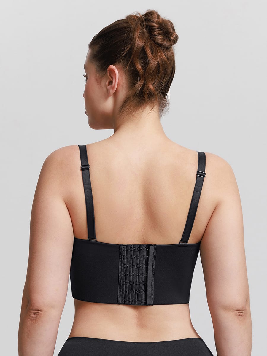 Strapless Half Cup Underwire Bra with Wide Back Support