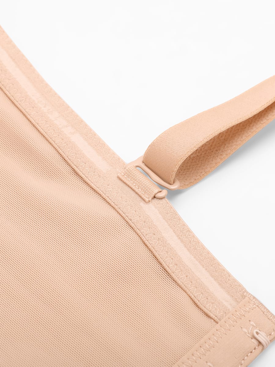 Strapless Half Cup Underwire Bra with Wide Back Support