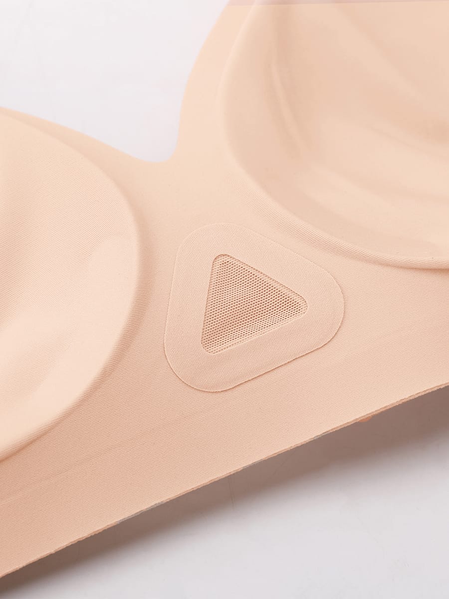Seamless Jelly Support Wireless Bra for Full-Bust Comfort