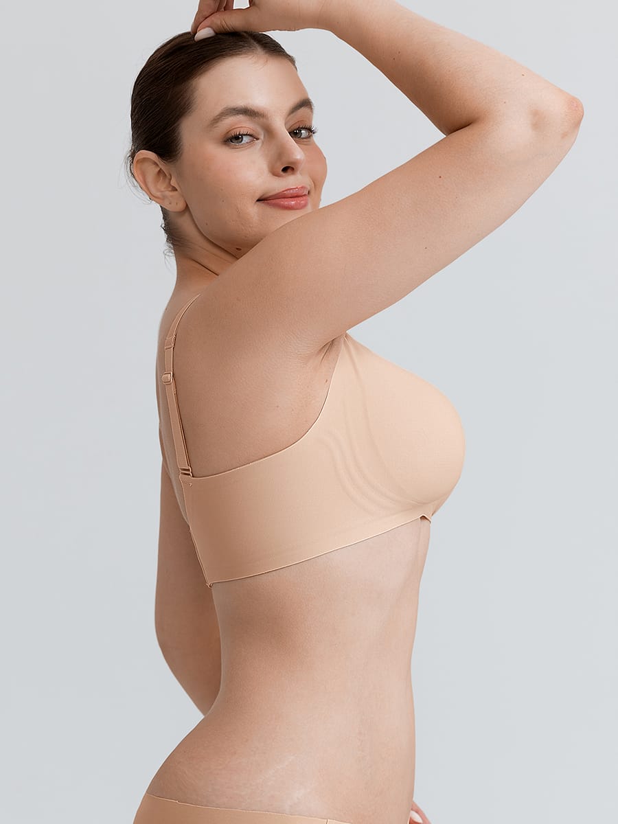 Seamless Jelly Support Wireless Bra for Full-Bust Comfort