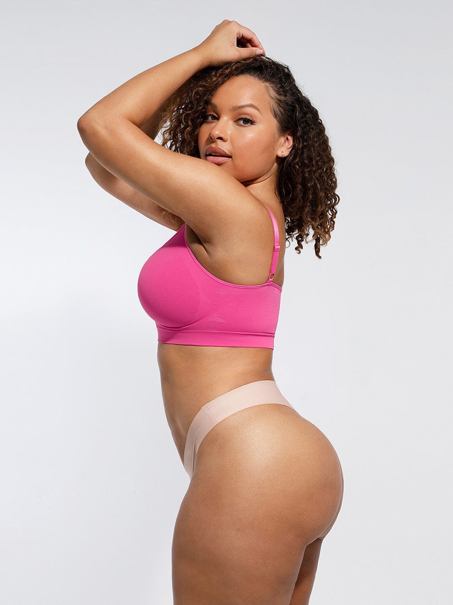 Seamless Supportive Bra with Adjustable Straps