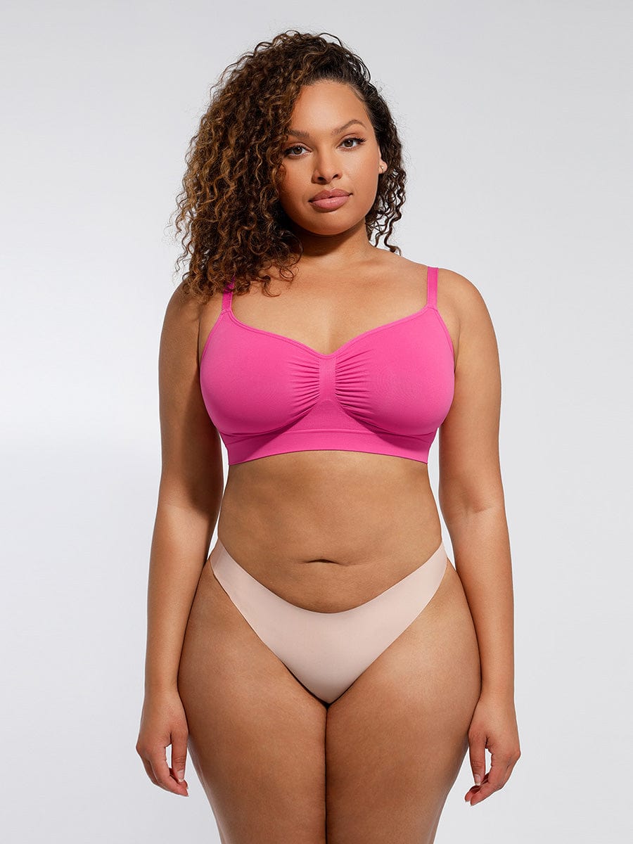 Seamless Supportive Bra with Adjustable Straps