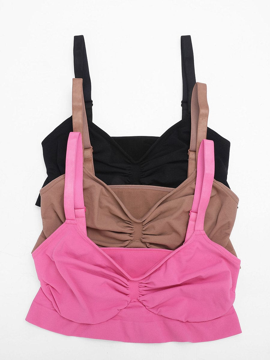 Seamless Supportive Bra with Adjustable Straps