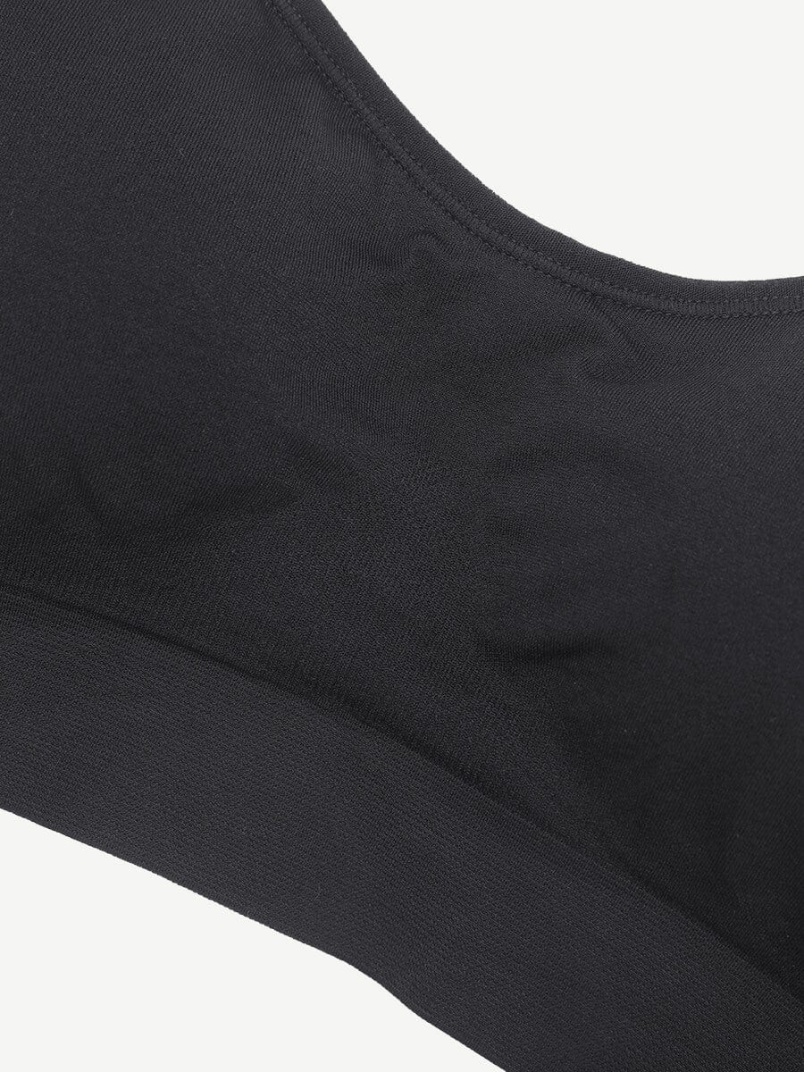 Wireless Seamless Support Bra with Adjustable Straps