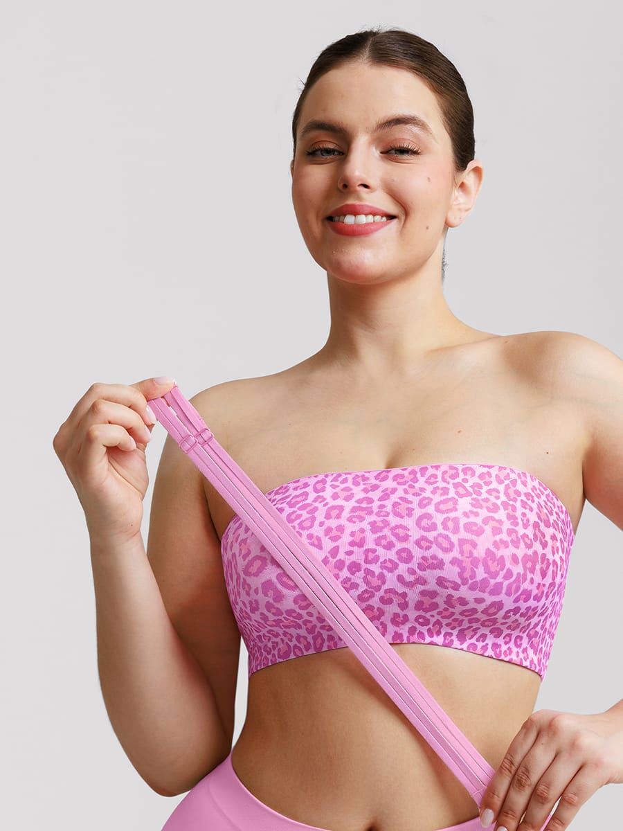 FeelSoft Strapless Anti-Slip Bandeau Bra with Molded Cup Comfort