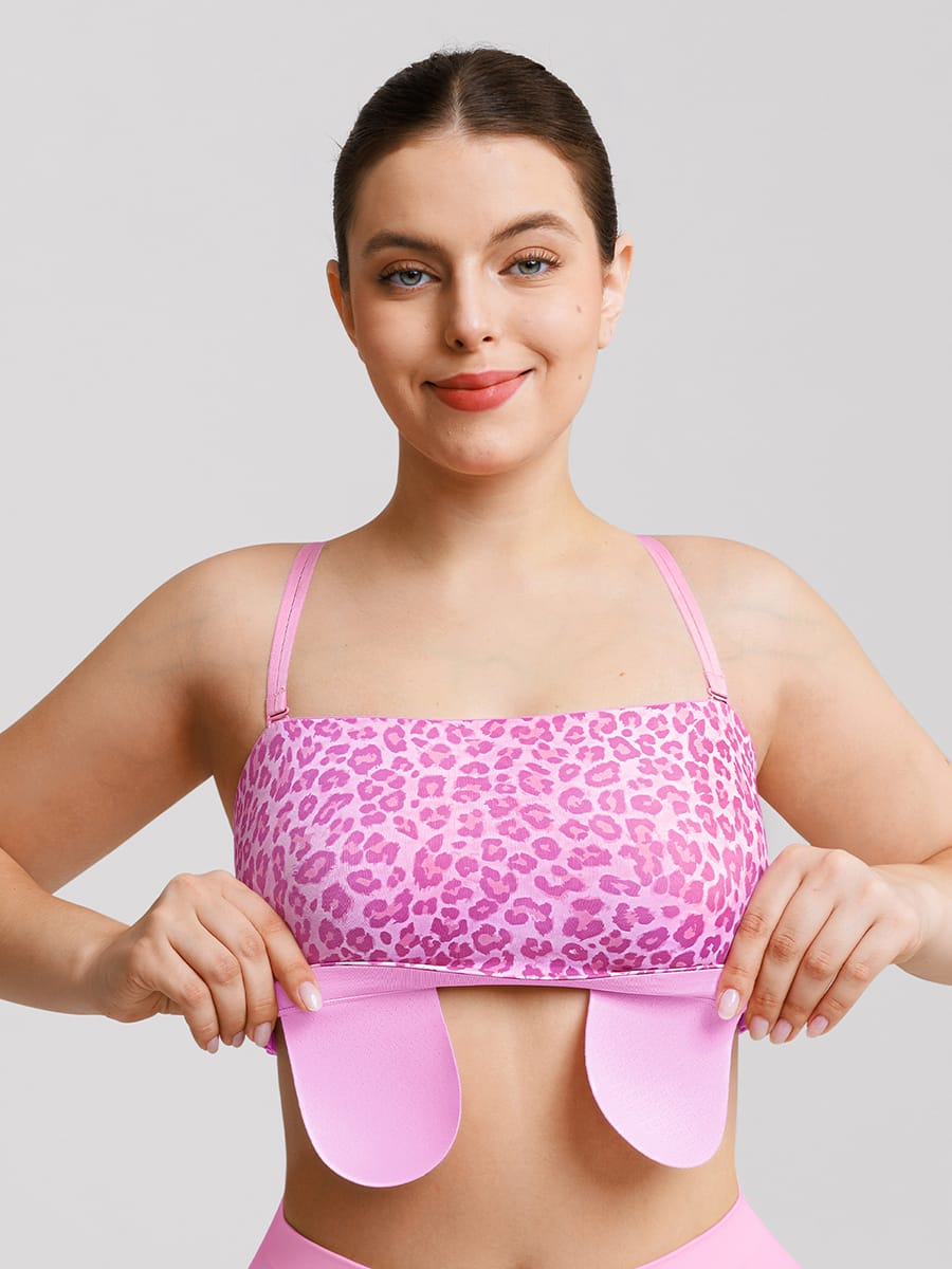 FeelSoft Strapless Anti-Slip Bandeau Bra with Molded Cup Comfort