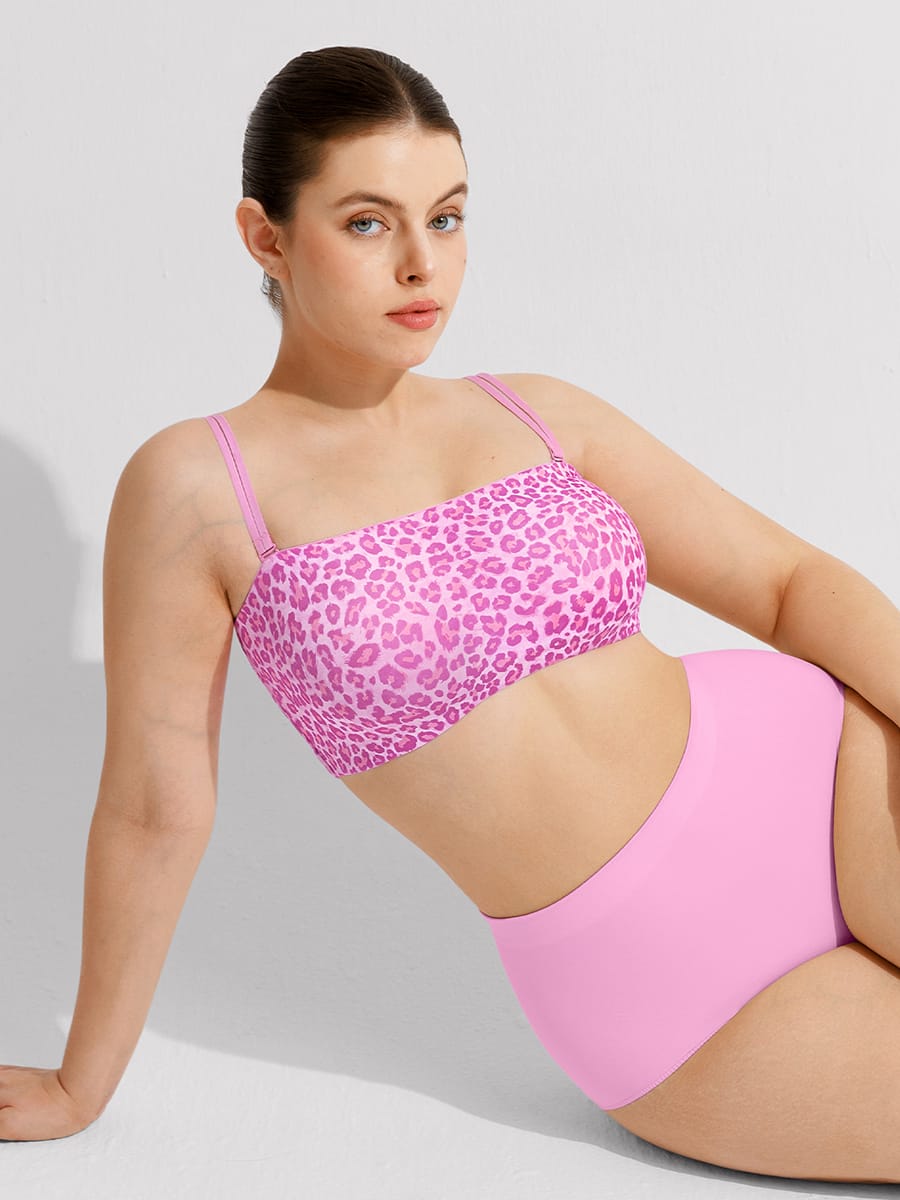 FeelSoft Strapless Anti-Slip Bandeau Bra with Molded Cup Comfort