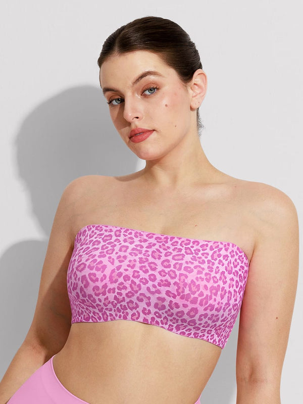 FeelSoft Strapless Anti-Slip Bandeau Bra with Molded Cup Comfort