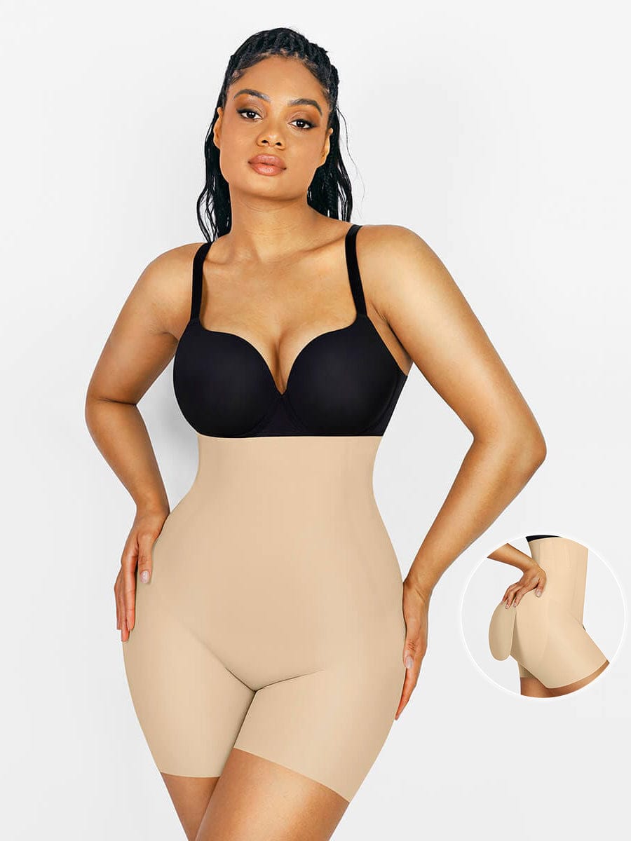 Slim High-Waist Butt Lifter with Removable Pads