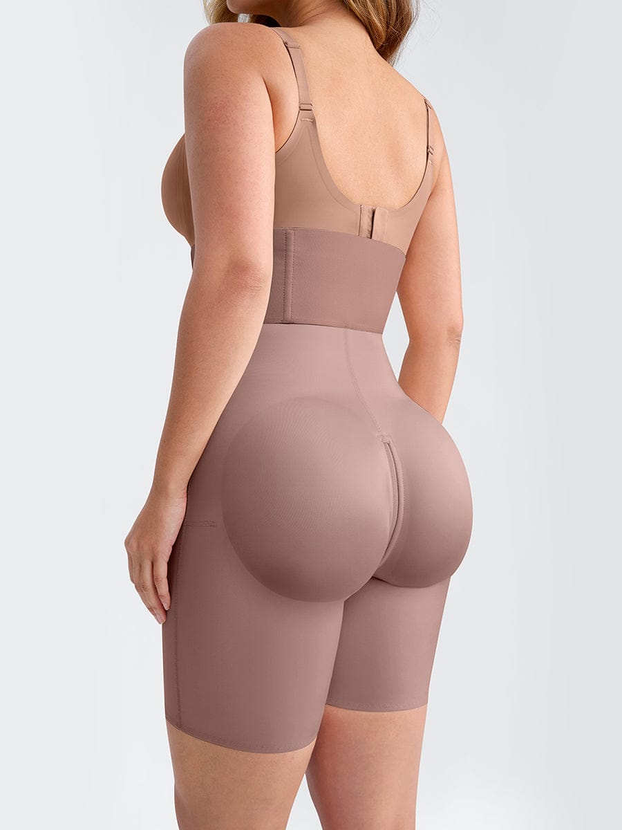 Invisible Mermaid Full Body Zipper Shapewear with Tummy Control & Butt Lifter
