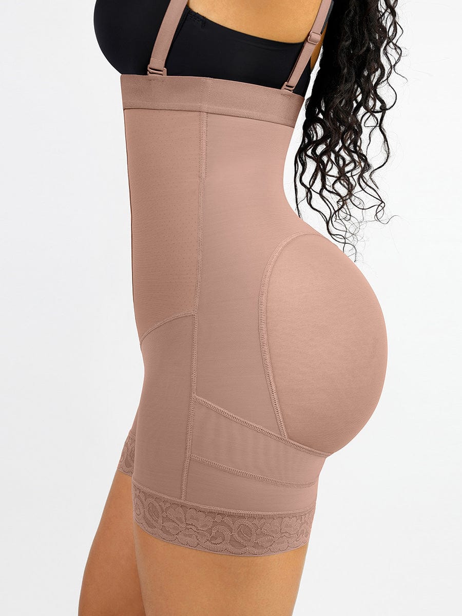 Lace Enchantment: Firm Control Latex Butt-Lifting Shapewear