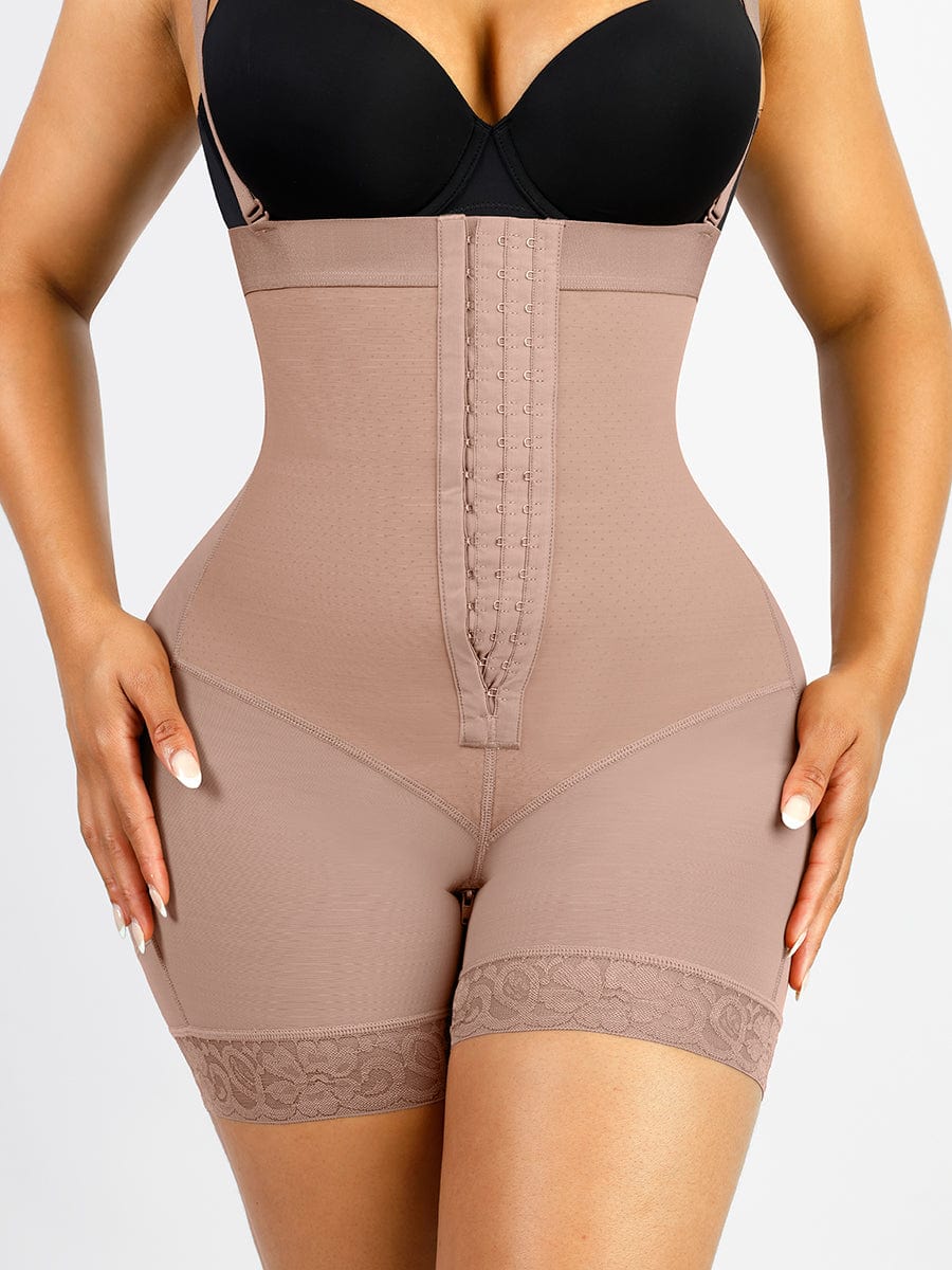 Lace Enchantment: Firm Control Latex Butt-Lifting Shapewear