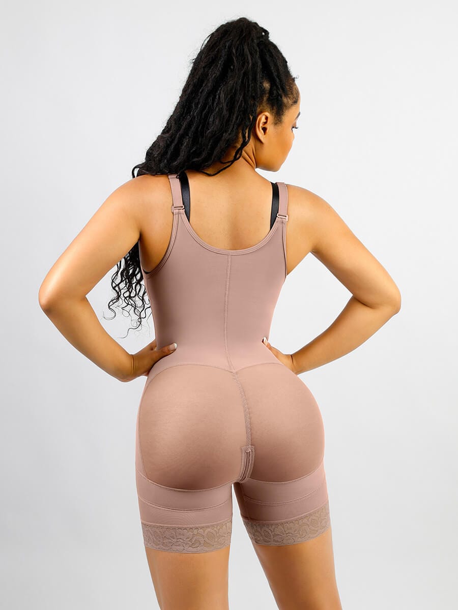 Breathable Latex Tummy Control Shapewear with Open Bust Design