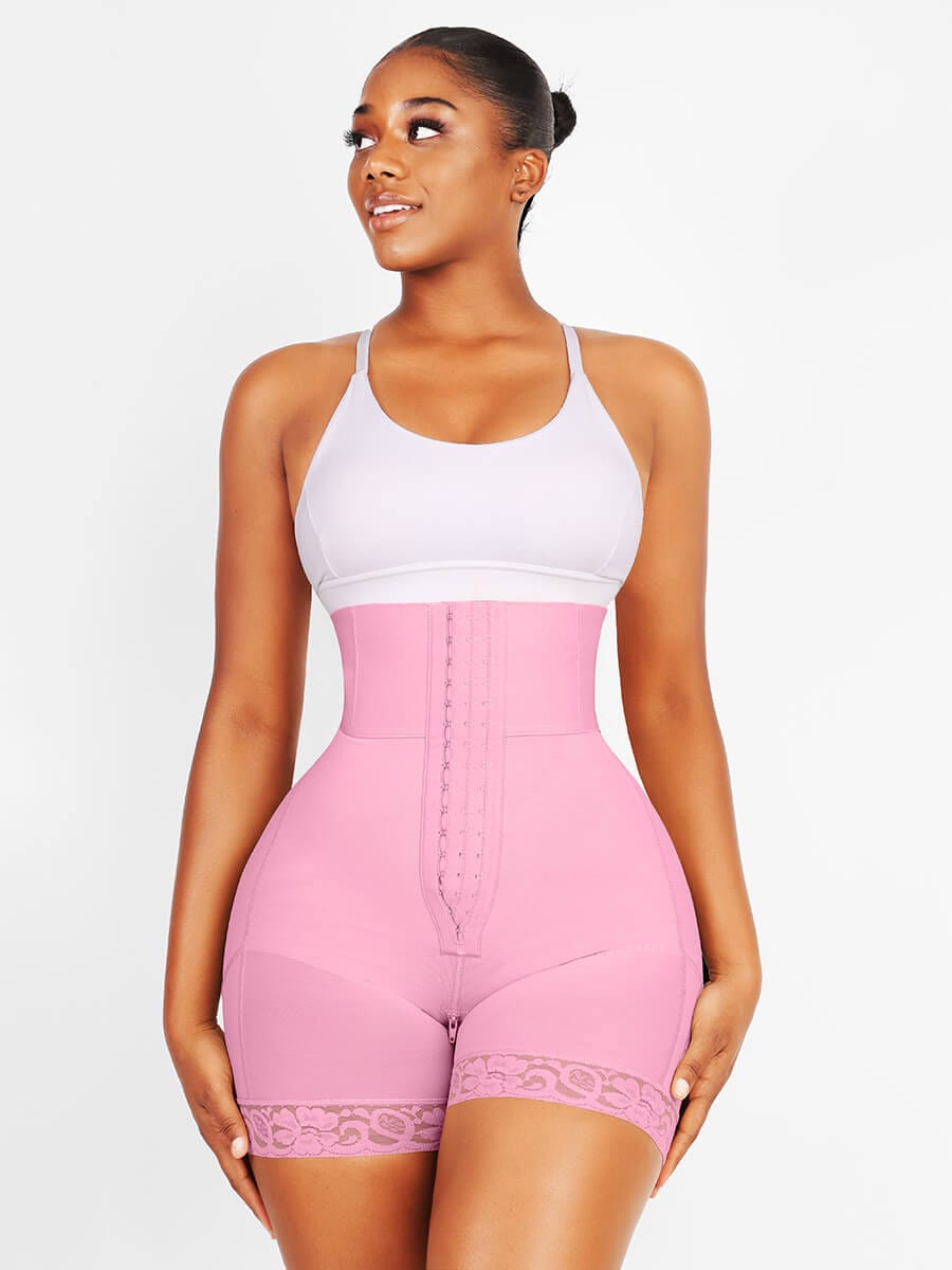 Triple-Breasted High-Waist Butt Lifter Shapewear with Elastic Support