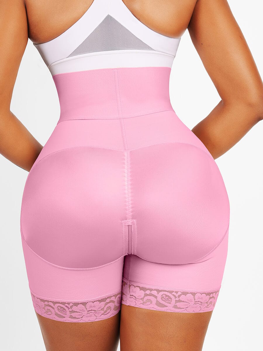 Triple-Breasted High-Waist Butt Lifter Shapewear with Elastic Support