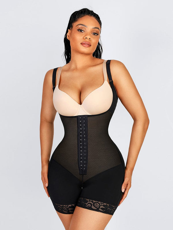 Breathable Latex Tummy Control Shapewear with Open Bust Design