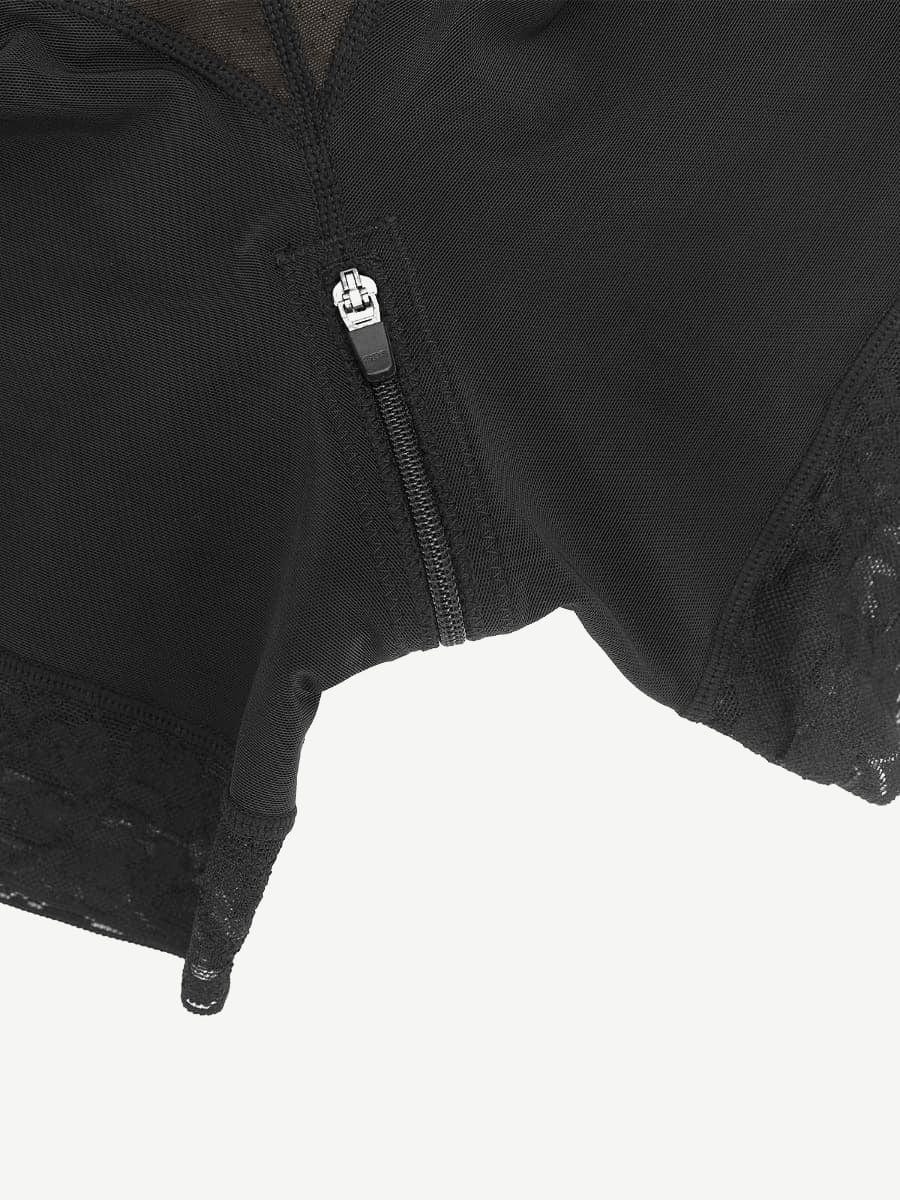Lace Enchantment: Firm Control Latex Butt-Lifting Shapewear
