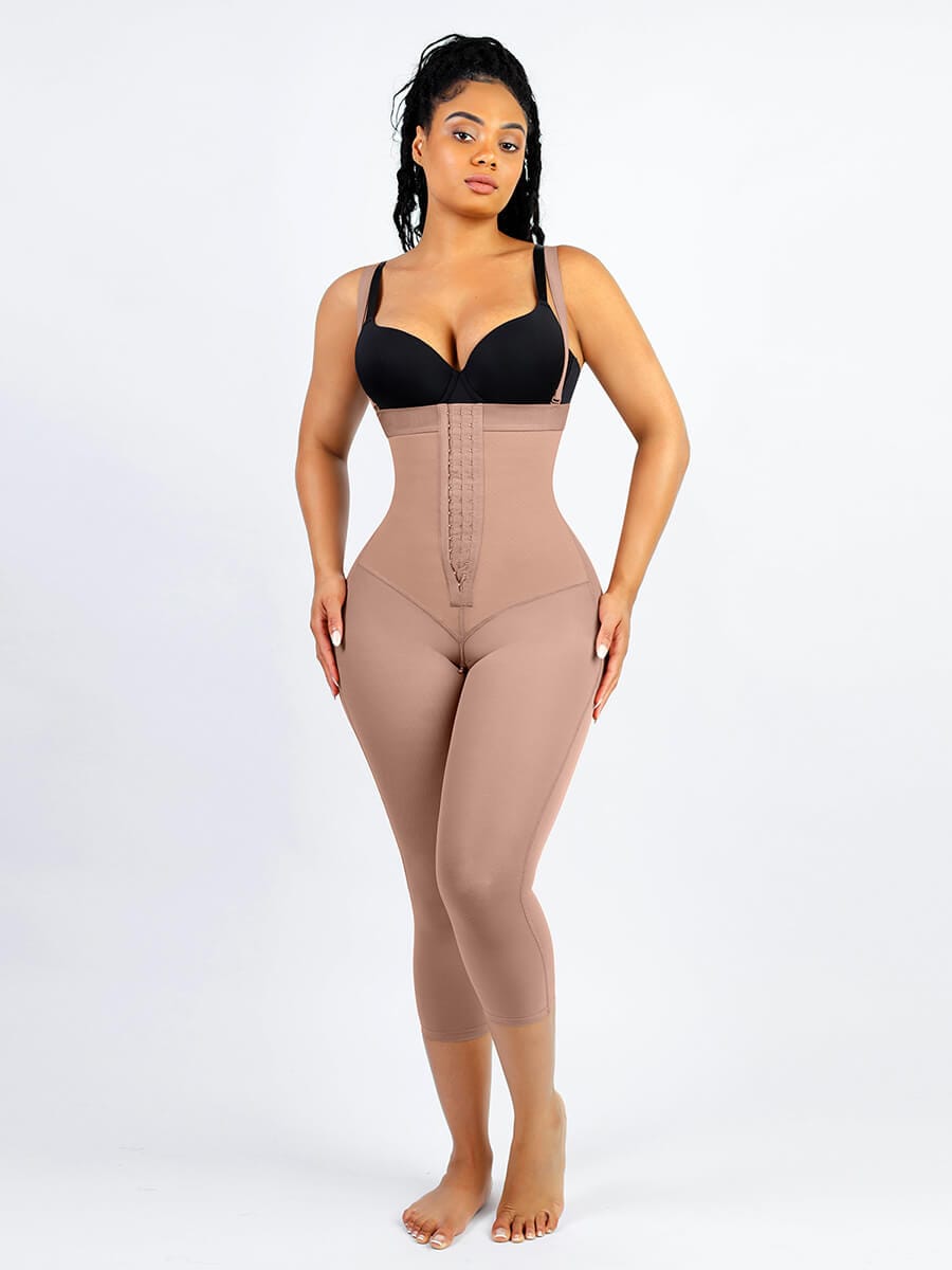 Sculpting Open-Bust Shapewear with Adjustable Straps