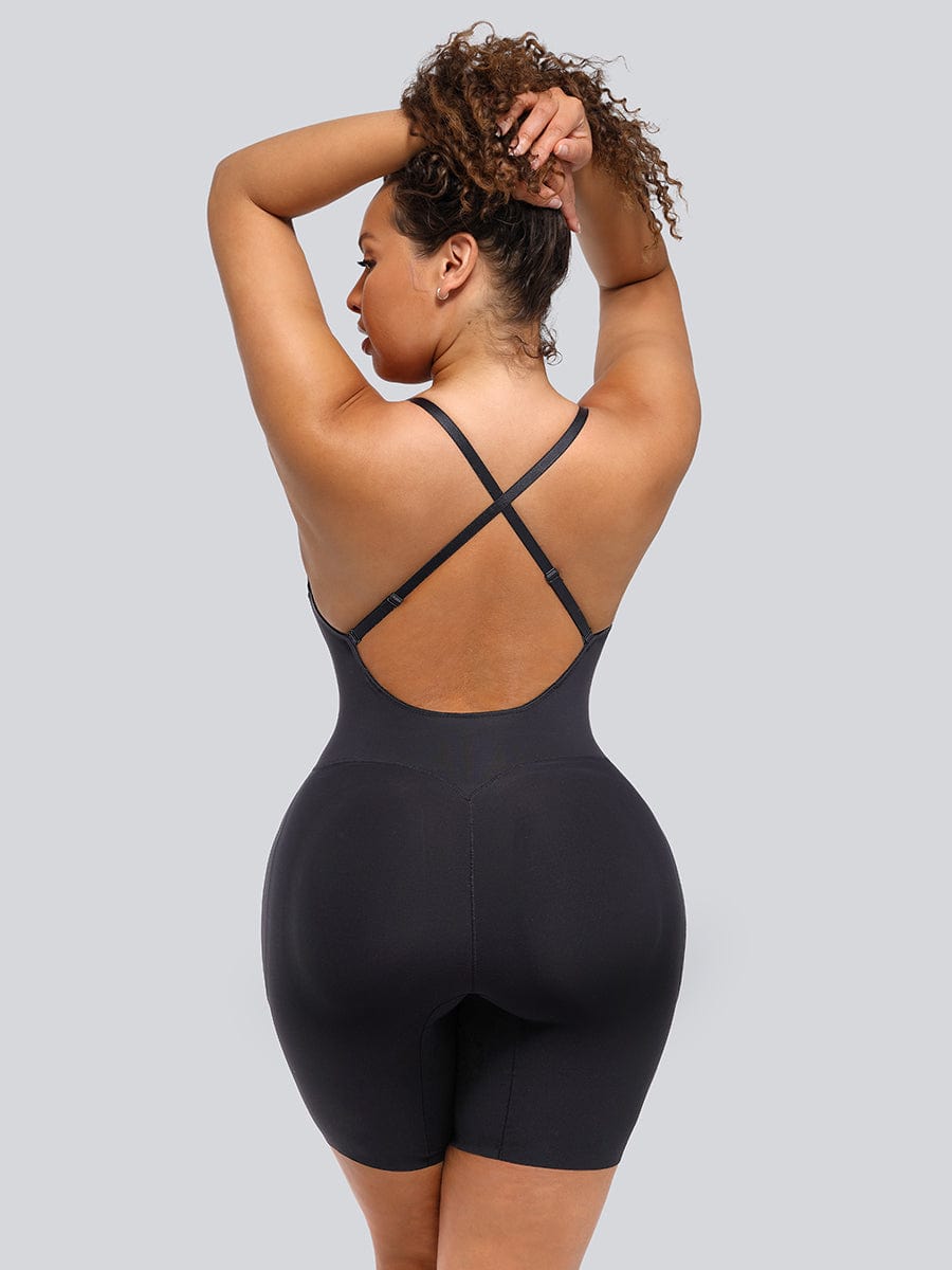 Curvaceous Confidence: Low-Back Mid-Thigh Enhancer with Removable Padding