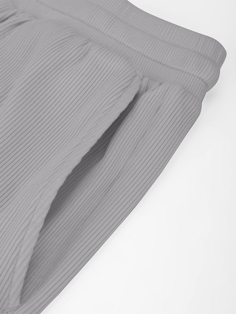 Breathable Ribbed Wide Leg Loungewear Pants