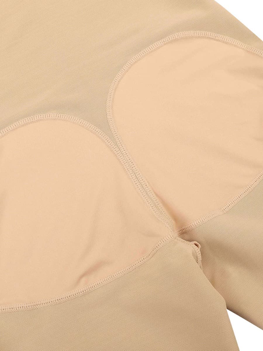 Lace Trim Hourglass Post-Surgical Body Shaper with Sleek Sleeves