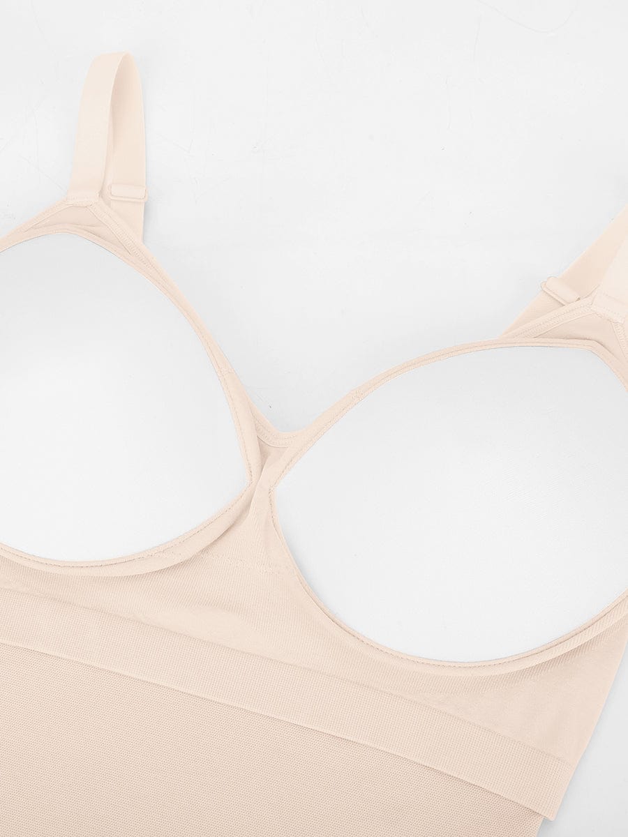 Seamless Thong Bodysuit with Built-in Bra & Tummy Control