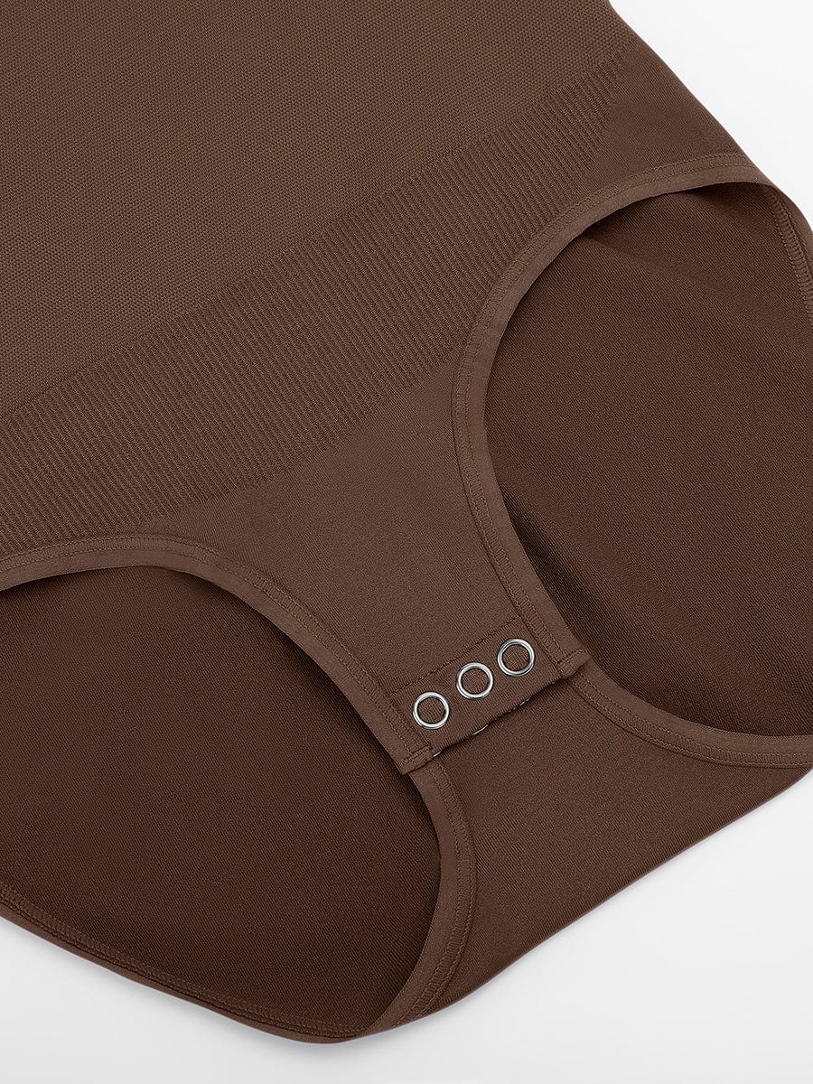 Seamless Round Neck Snap Crotch Bodysuit