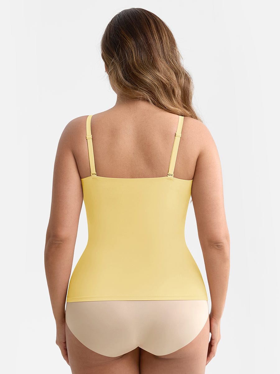 Scoop Neck Tank Top with Light Shaping & Anti-Sheer Lining
