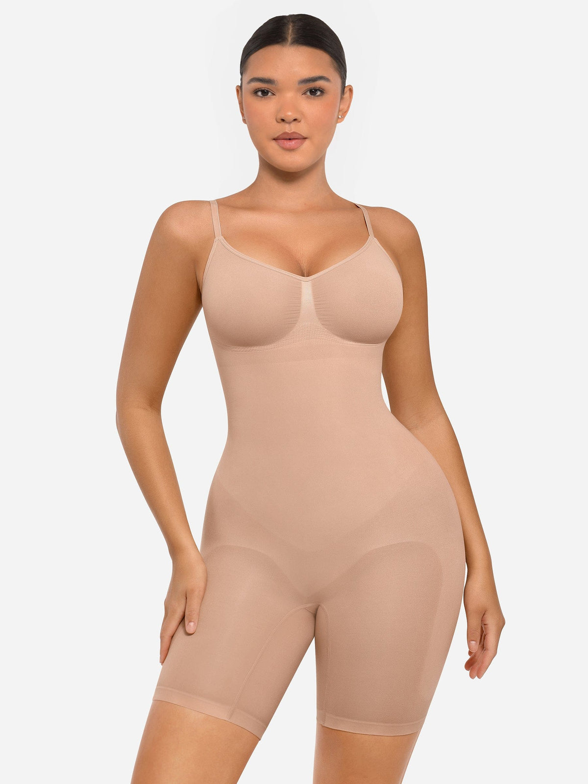Sleek Mid-Thigh Butt Lifter Full Body Shaper