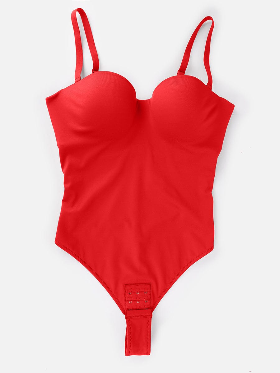Elegant Strapless Underwire Shaping Bodysuit Thong