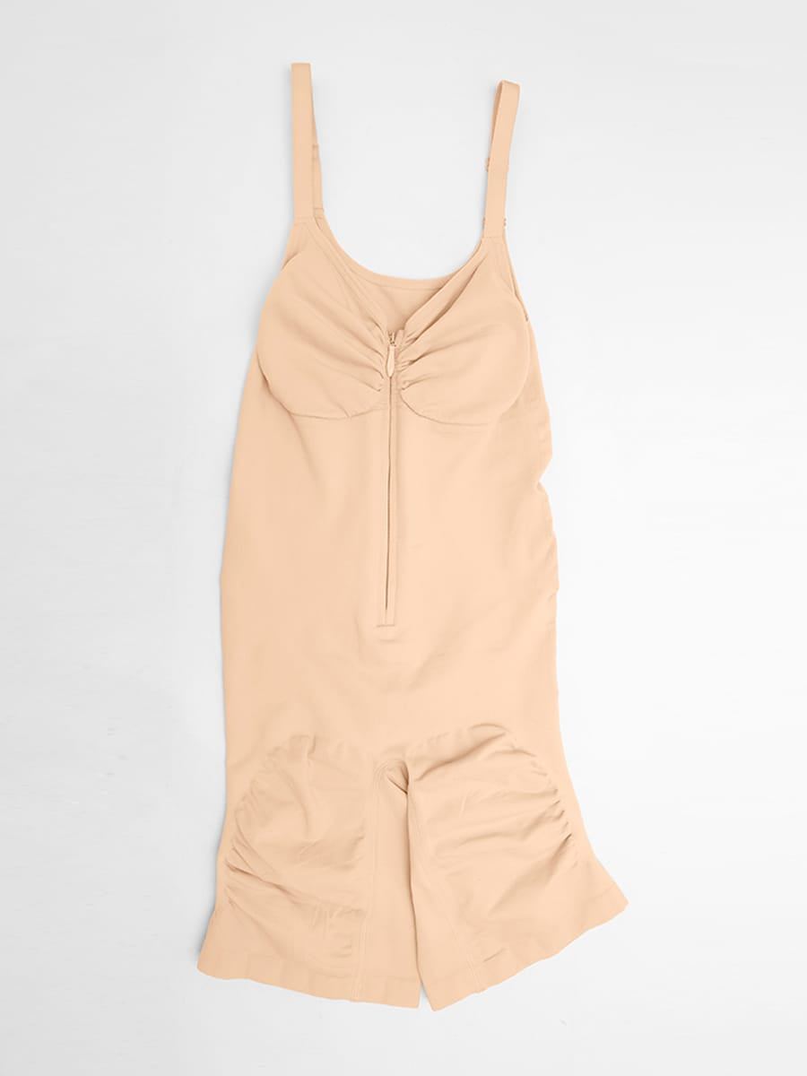 Invisible Zip Seamless Bodysuit: Tummy Control & Butt Lift