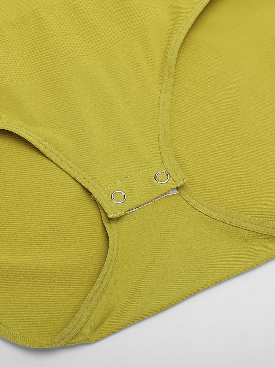 Seamless Comfort Shapewear Bodysuit with Tummy Control & Crew Neck
