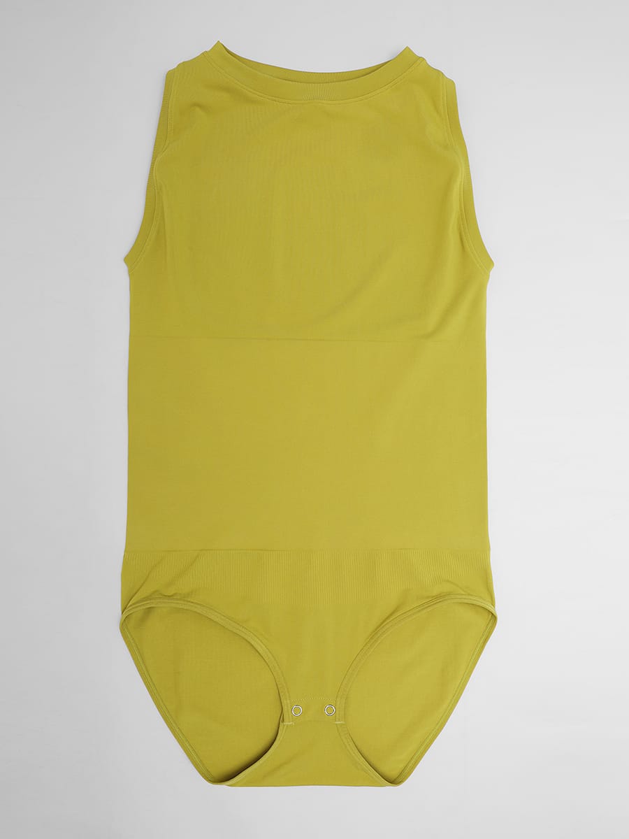 Seamless Comfort Shapewear Bodysuit with Tummy Control & Crew Neck